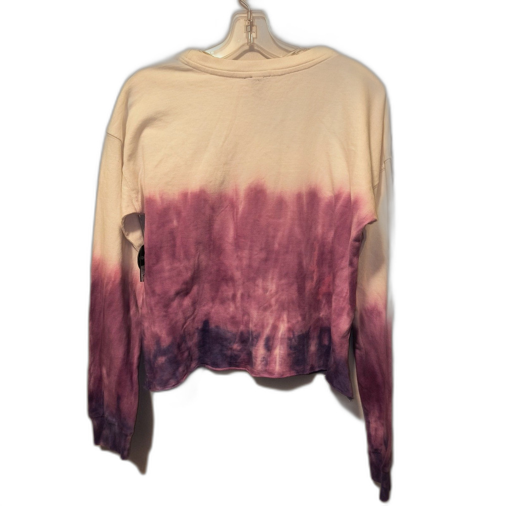 New! BeBE Girls Cropped Sweatshirt with Rhinestone Heart Design L 14/16 - Picture 2 of 3